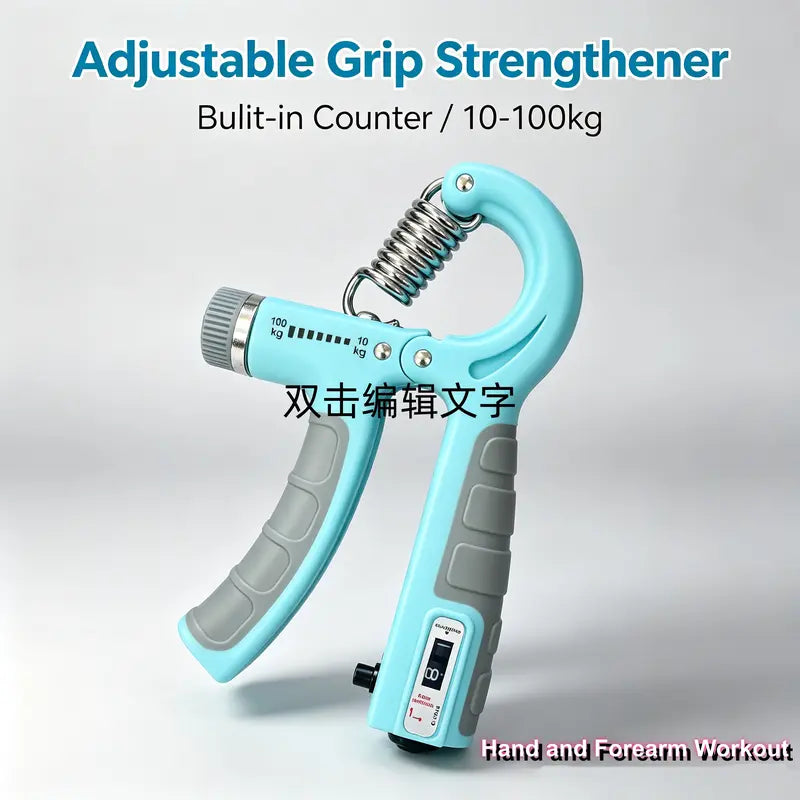Unisex 5-60Kg Carbon Steel Hand Grip Strengthener Kit - Counter Built-In Gripper, Finger Exerciser, Stretcher, Grip Ring, Stress Relief Ball, Forearm Workout Equipment for Athletes, Rehabilitation, Father'S Day & Christmas Gift for Boyfriend