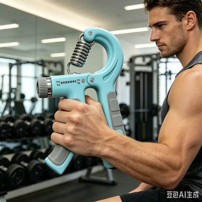 Unisex 5-60Kg Carbon Steel Hand Grip Strengthener Kit - Counter Built-In Gripper, Finger Exerciser, Stretcher, Grip Ring, Stress Relief Ball, Forearm Workout Equipment for Athletes, Rehabilitation, Father'S Day & Christmas Gift for Boyfriend